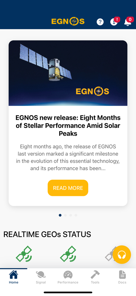 EGNOS screenshot 1