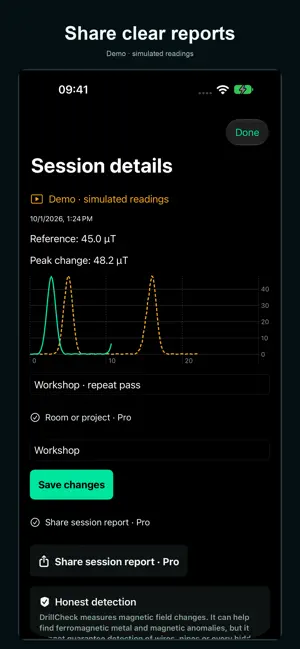 DrillCheck Metal Detector screenshot 4