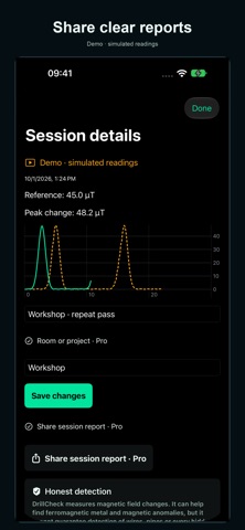 DrillCheck Metal Detector Screenshot 4 of 5