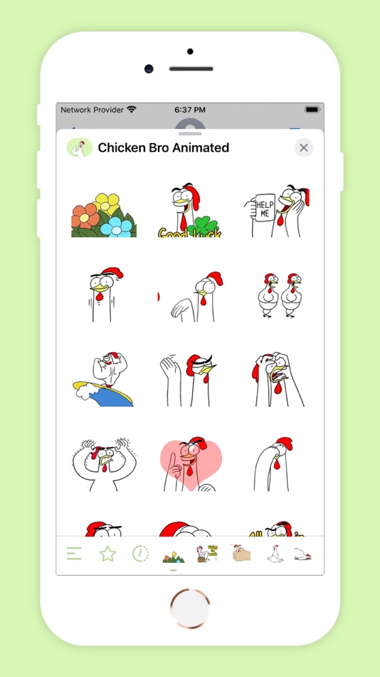 #1. Chicken Bro Animated (iOS) By: Pratik Dhebariya