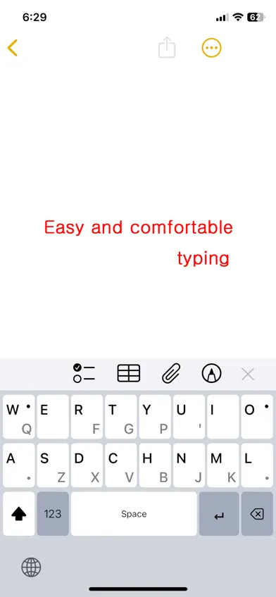 QWERTY mini Wide for English screenshot 1