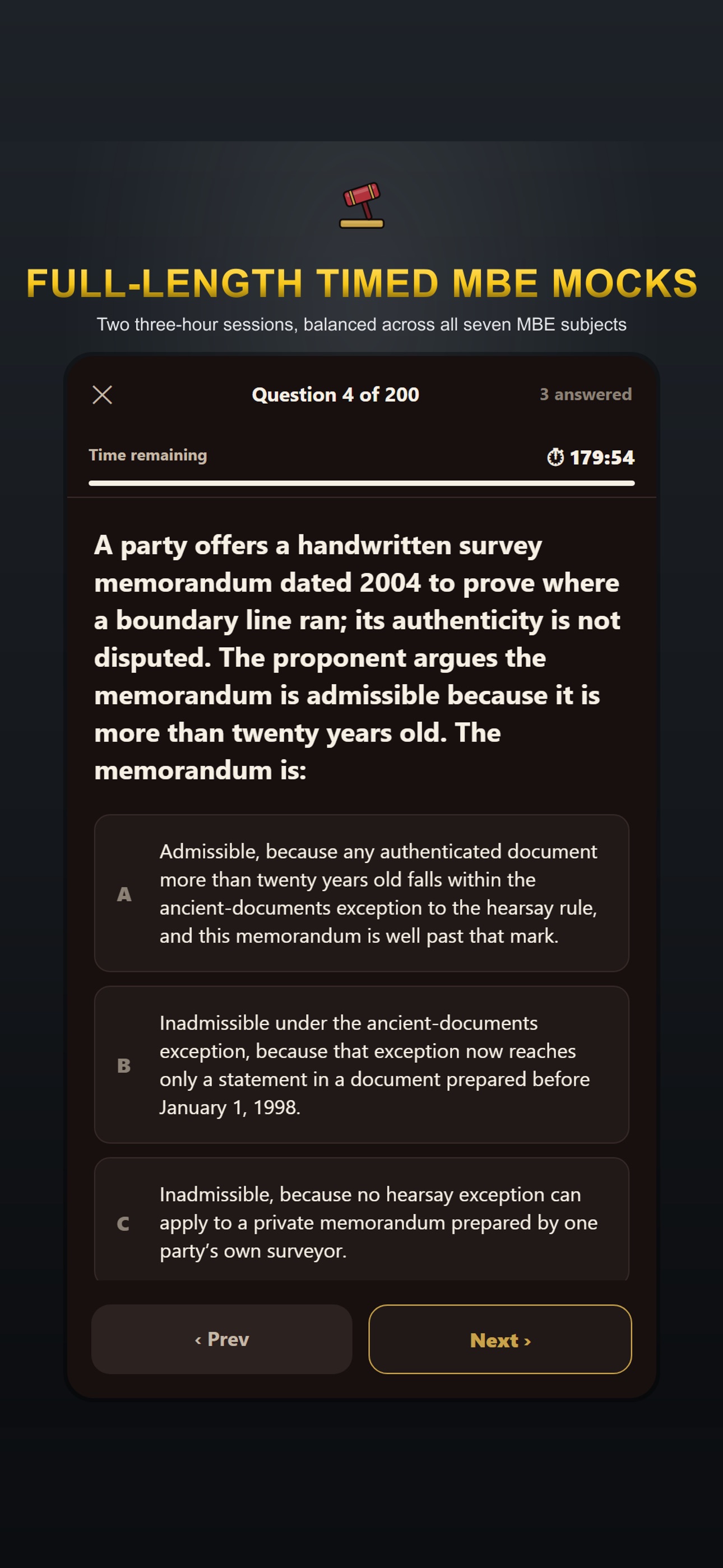 Screenshot 4 of Bar Exam Prep: MBE Questions