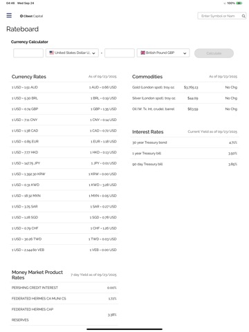 Cibest Capital US iPad screenshot
