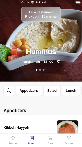 Leila Restaurant app screenshot 2