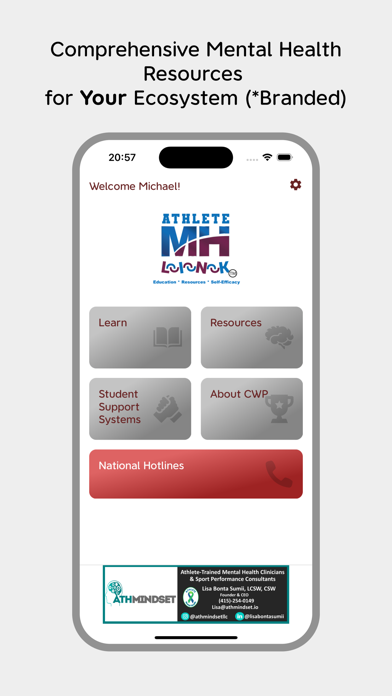 Student Mental Health Link Screenshot