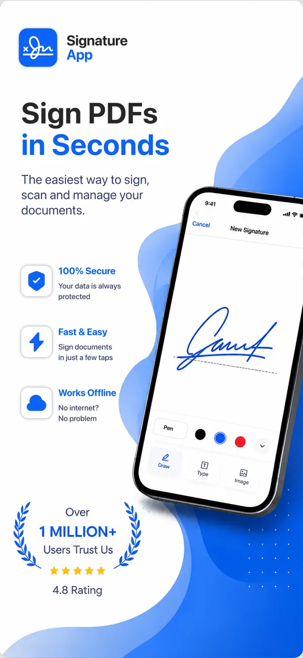 Screenshot #1 pour eSign: Signature Maker PDF