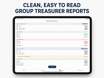 Meeting Treasurer iPad screenshot