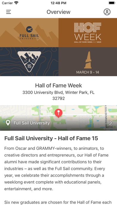 Full Sail Hall of Fame iPhone screenshot 1 - Business app