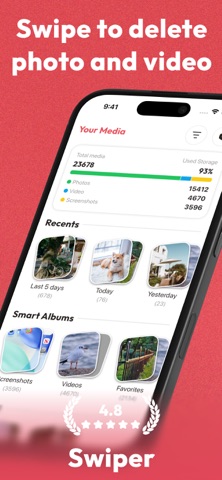 Swiper - Photo Delete Swipe Screenshot 1