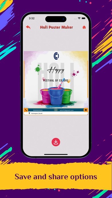 Holi Poster Maker Screenshot