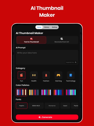 Thumbnail Maker YT Intro Maker iPad screenshot