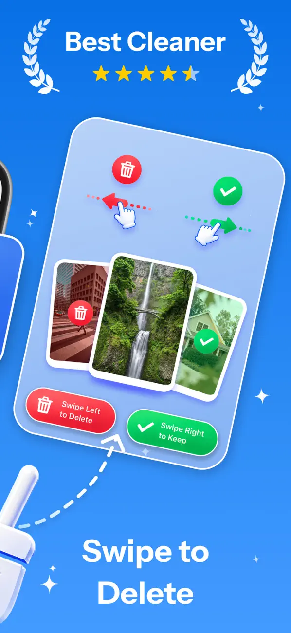 Screenshot #2 pour Phone Cleaner: Swipe to Delete
