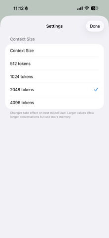 Qwen3.5LocalLLMApp iPhone screenshot 1