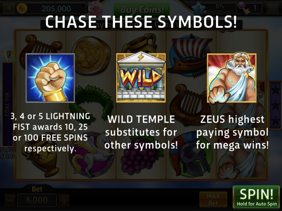 Buffalo Bonus Casino iPad app afbeelding 4
