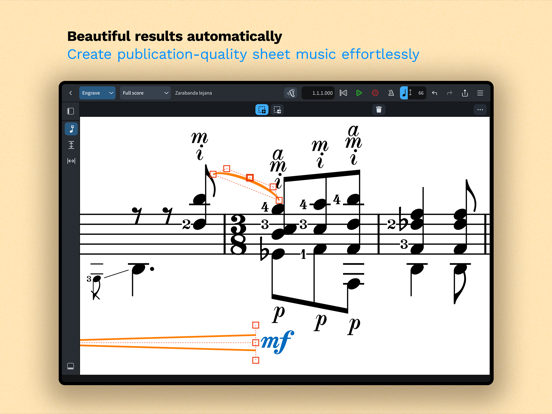 Dorico for Education iPad screenshot