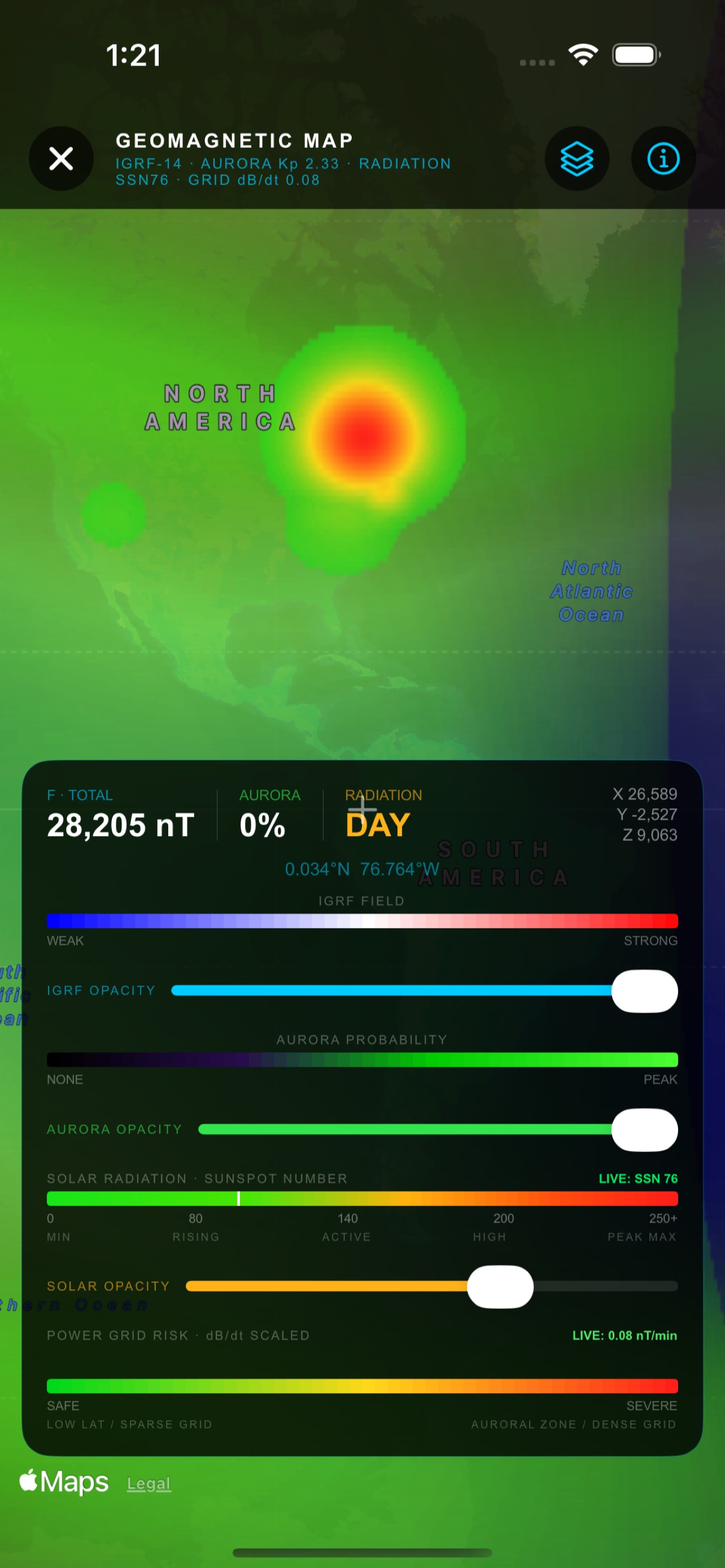 Screenshot 4 of Geo Space Weather