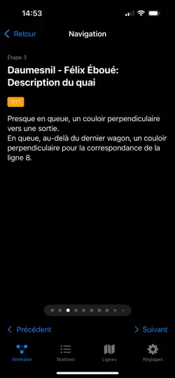 Capture d'écran de MétroConnexion sur iPhone 5