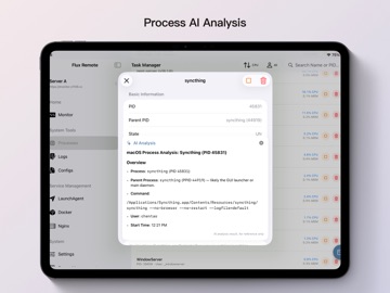 Flux Remote: Mac Management iPad screenshot