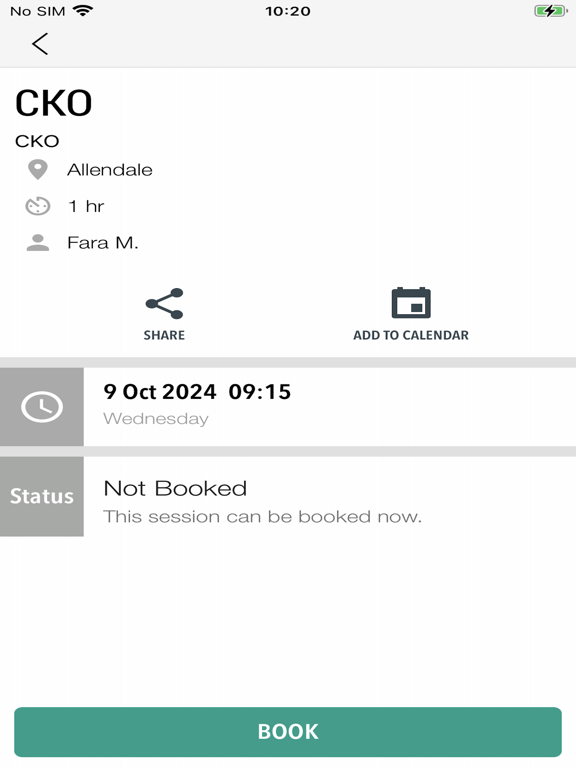 CKO Member App iPad screenshot 4 - Health & Fitness app