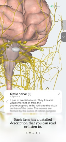 Humio: 3D Human Anatomy iPhone screenshot