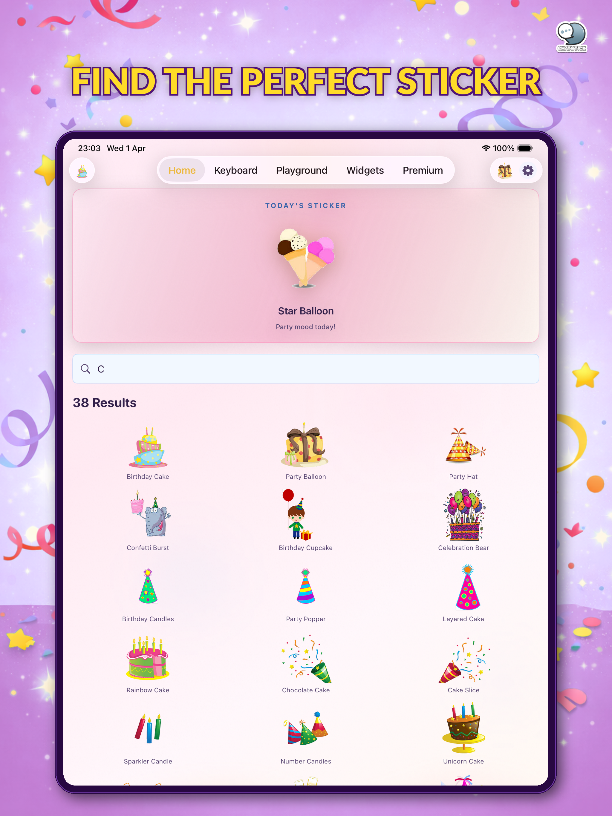 Happy Birthday Stickers by CS screenshot 13