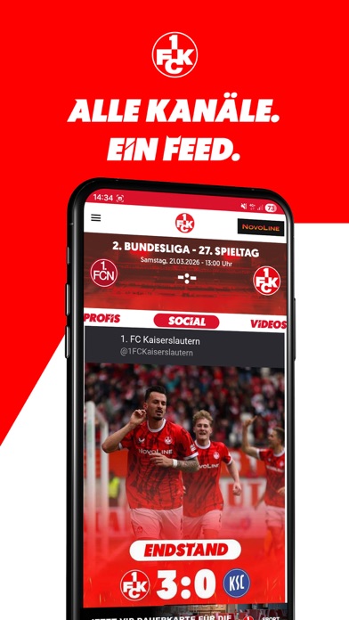 1. FC Kaiserslautern App screenshot
