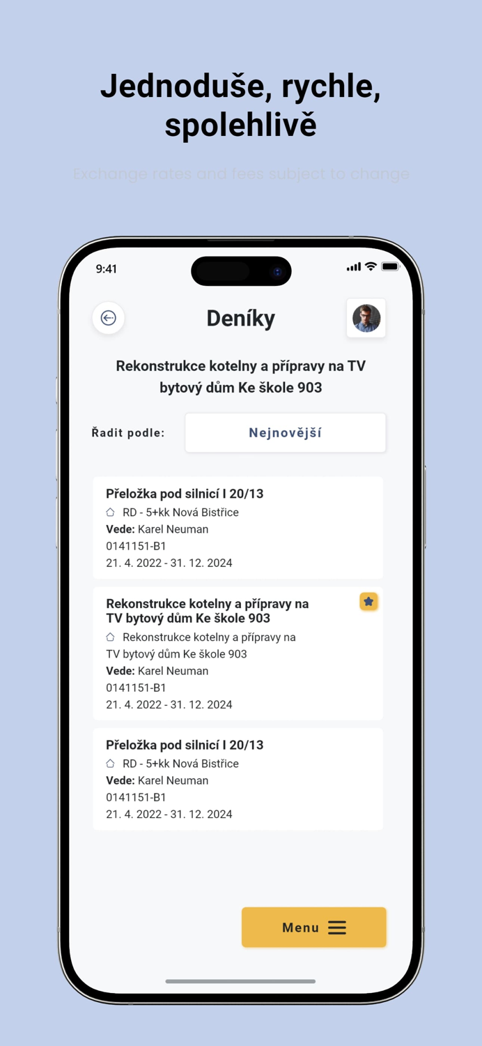 Můj stavební deník