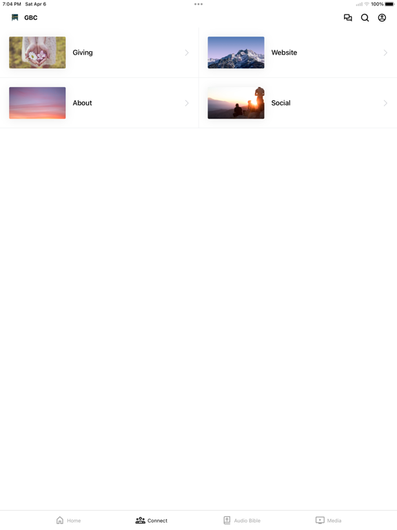 Grace Brethren Church iPad screenshot 2 - Education app