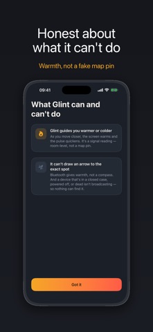 Glint: Earbud & Device Finder iPhone screenshot