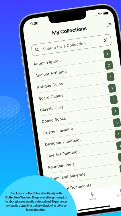 Item Collection Tracker