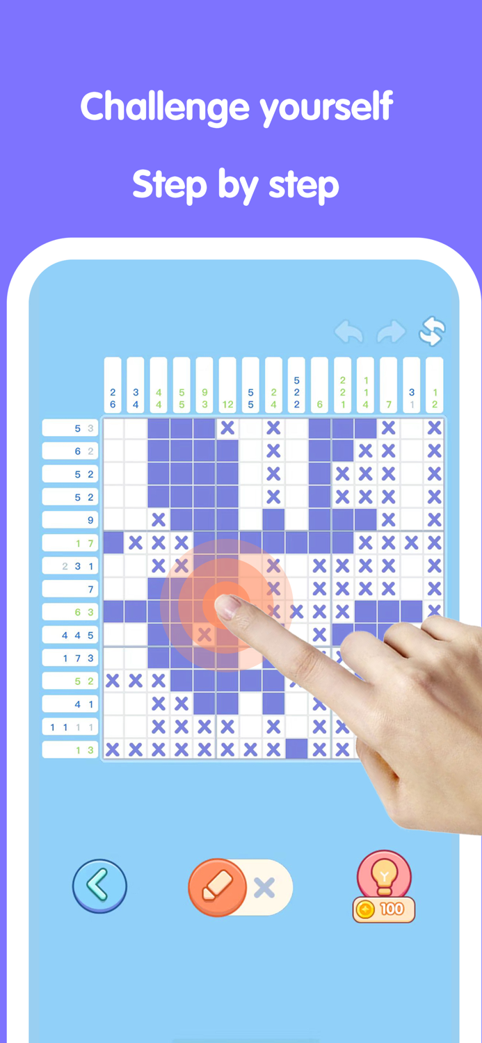 Digtial Nonogram color logic