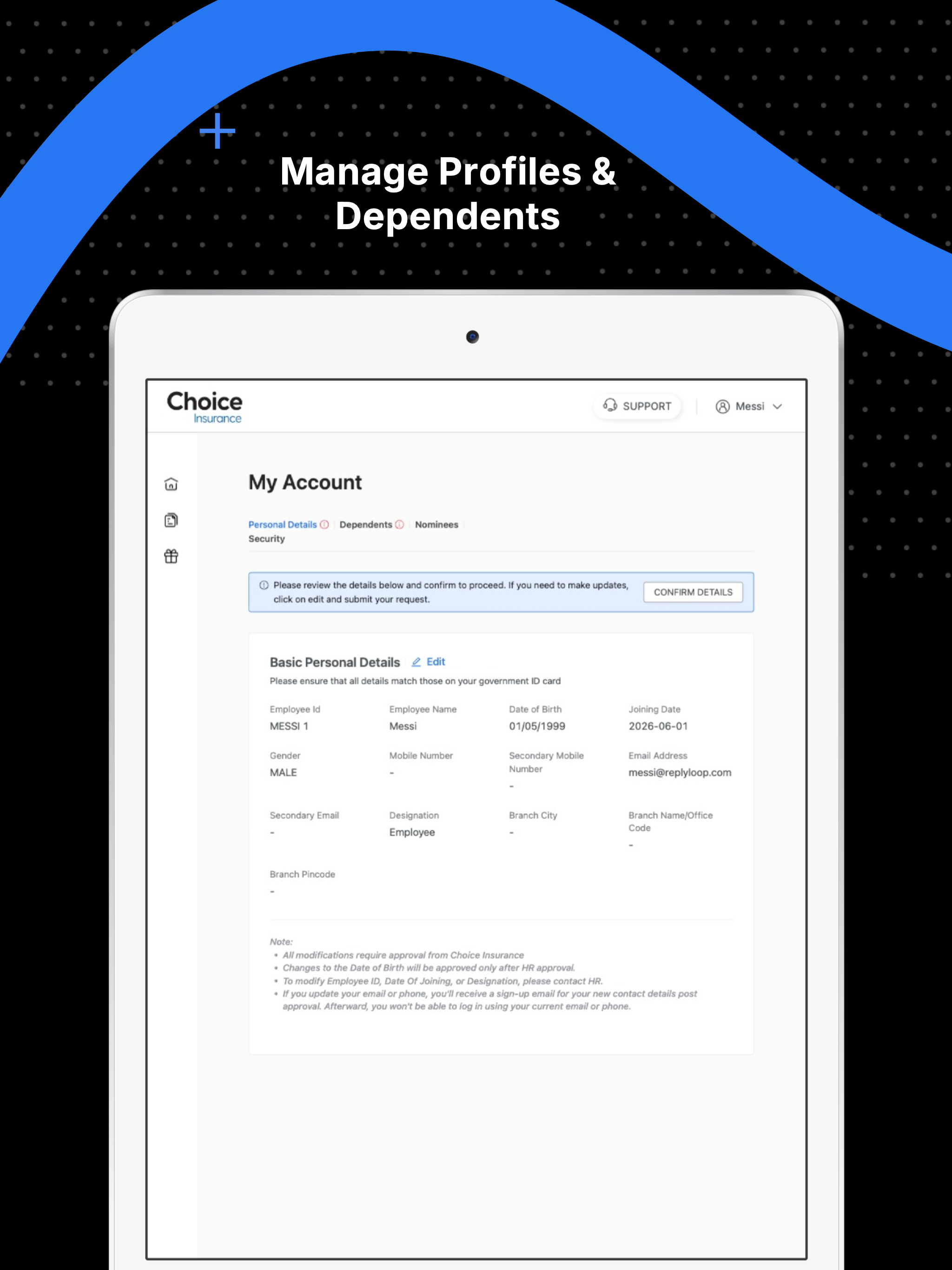 Choice - Employee benefits screenshot 6