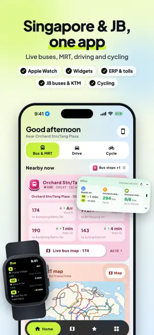 SG Commute: Bus Arrival & JB screenshot 1