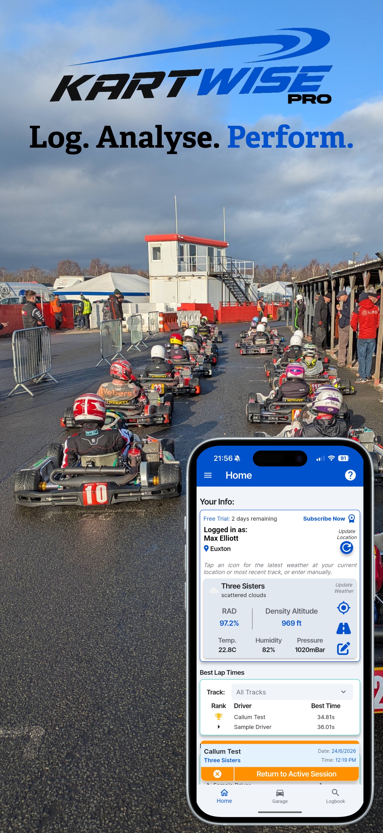 Screenshot 1 of Kartwise Pro: Smart Kart Setup