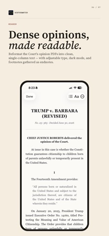 SCOTUSWatch Screenshot 5