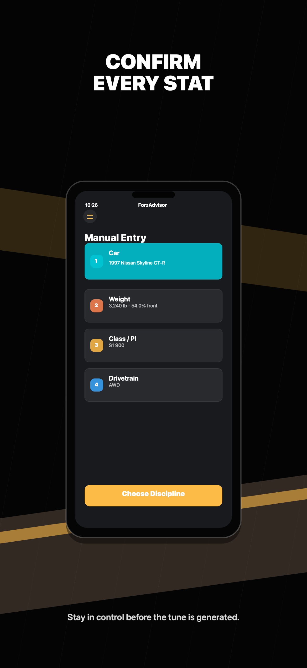 Screenshot 3 of ForzAdvisor