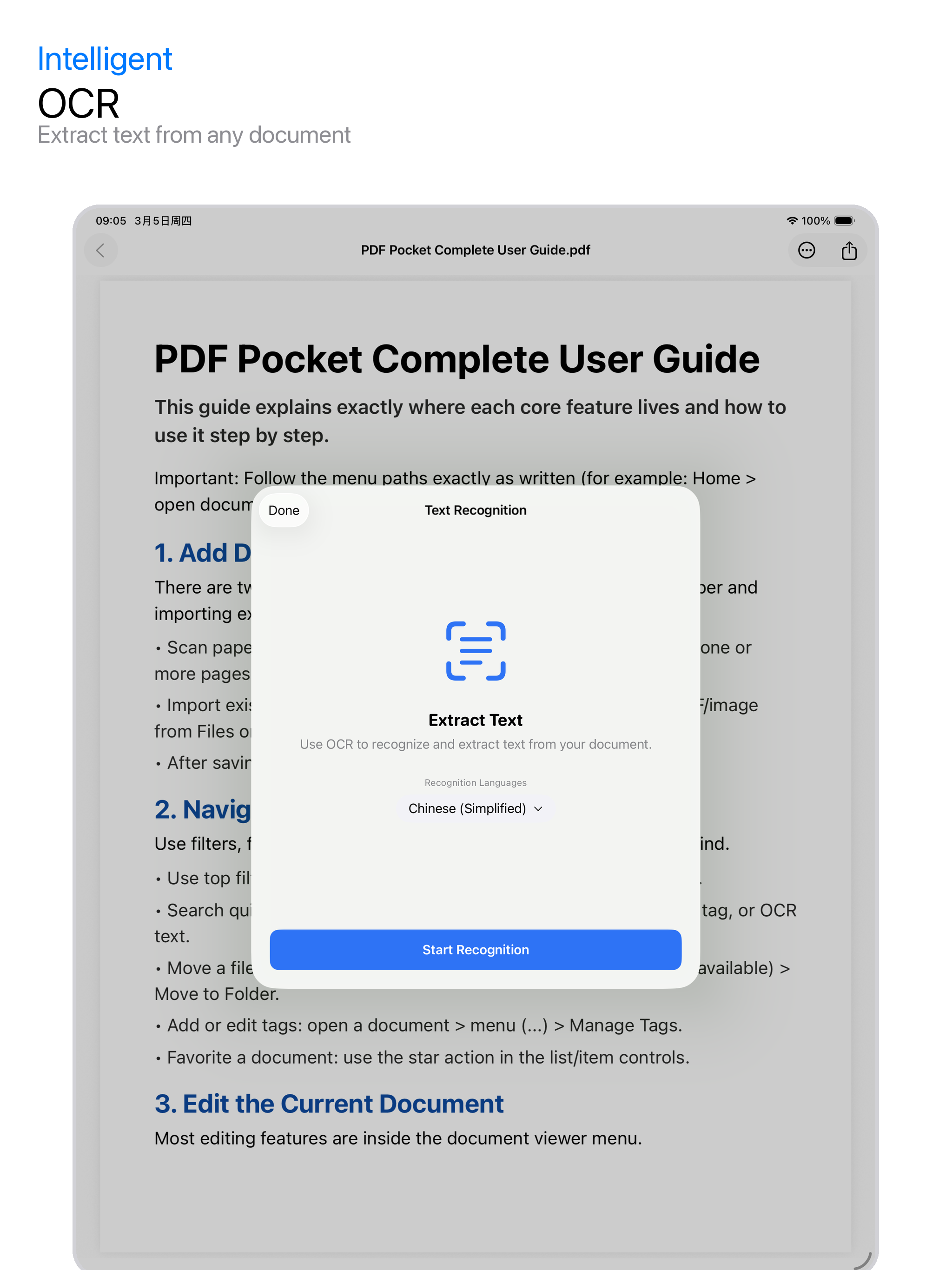 PDF Pocket: Scanner & Editor