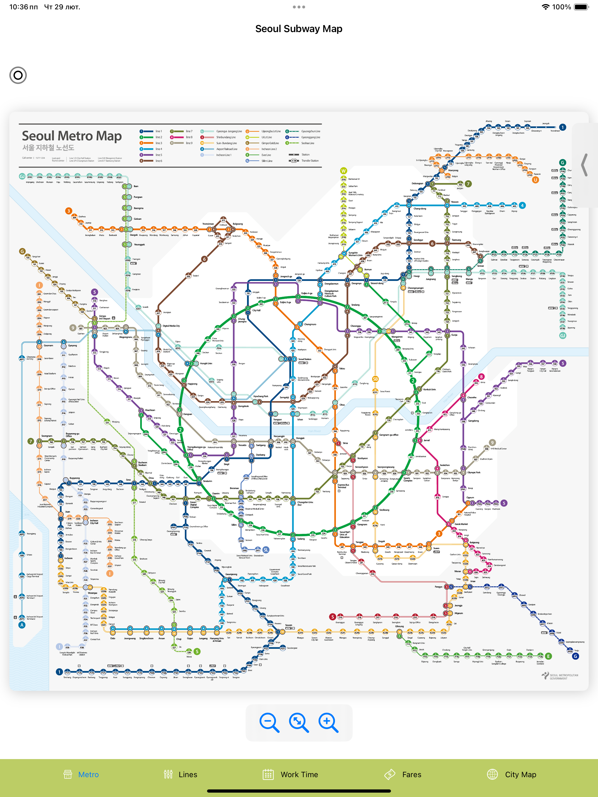 Seoul Subway Map