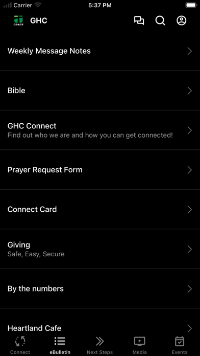 Grace Heartland Church Screenshot