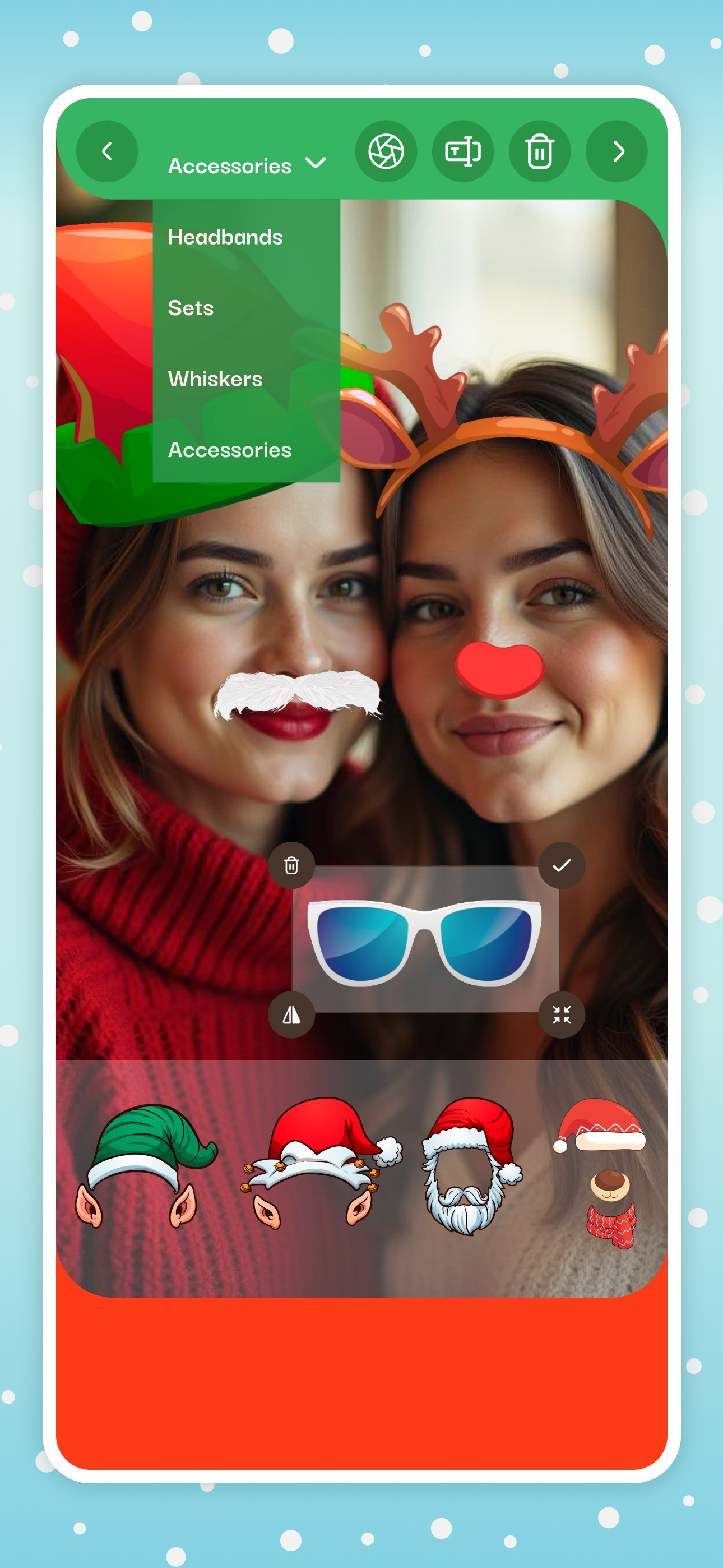 Christmas Funny Face Filters