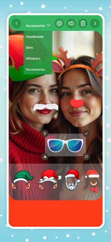 Christmas Funny Face Filters iPhone screenshot