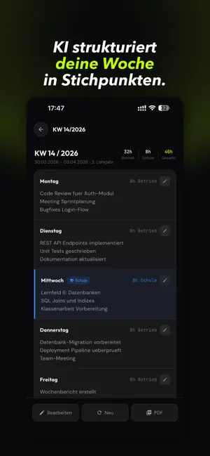 BerichtsheftKI screenshot 2