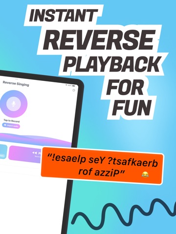 Reverse Singing - Challenge iPad screenshot