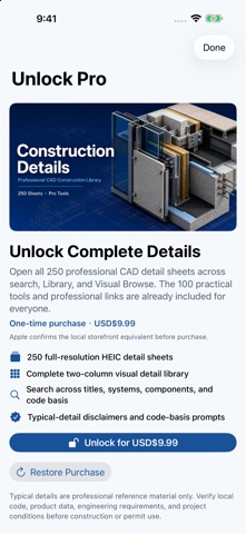 Construction Details iPhone screenshot