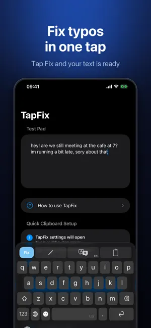 TapFix: AI Keyboard & Grammar screenshot 1