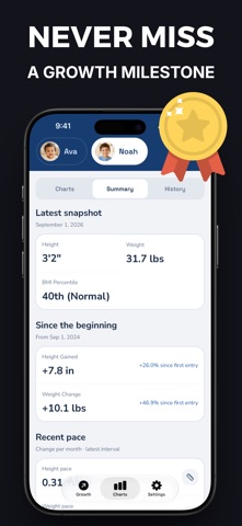 Child Growth Tracker GrowthKit Screenshot 4 of 7
