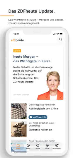 Screenshot von ZDFheute - Nachrichten auf dem iPhone 5