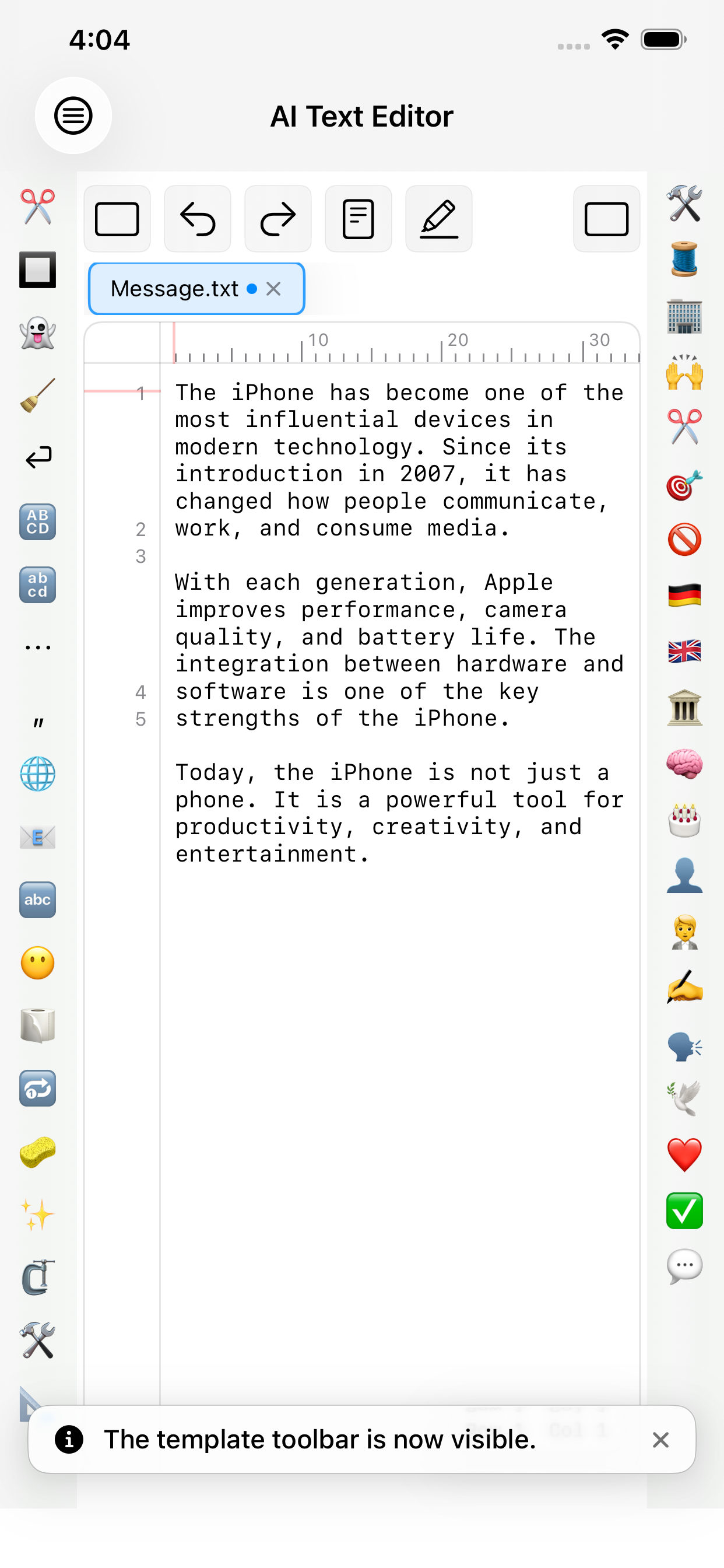 AI Text Editor screenshot 6