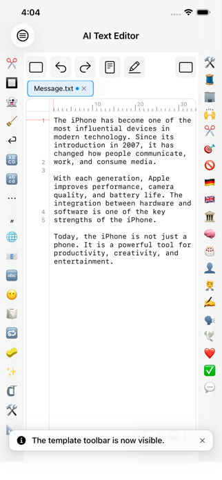 AI Text Editor Screenshot 6 of 10