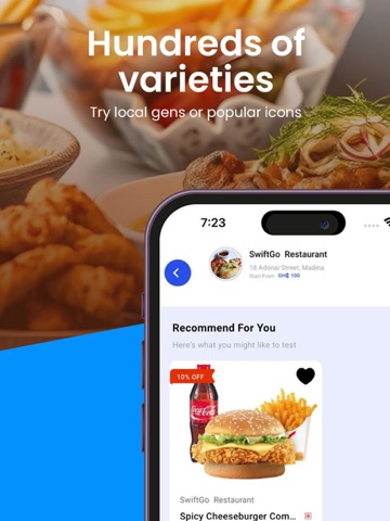 SwiftGo: Food Delivery iPad screenshot